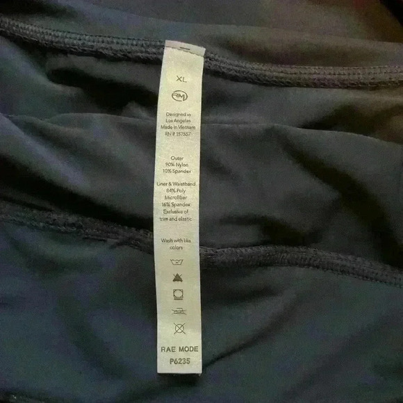 Rae Mode Shorts with panty insert. Nylon/spandex. Could use for swim. Size xl - Picture 2 of 4